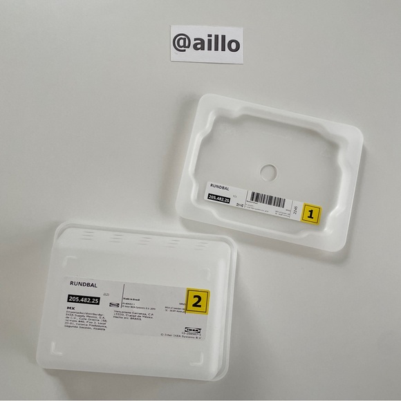 IKEA RUNDBAL Storage box with lid, natural - Picture 9 of 15